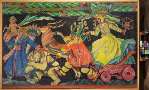 Fotografia: Pory roku. Listopad-grudzień (Korowód I - z jeleniem)