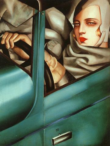 Fotografia: Autoportret w zielonym Bugatti