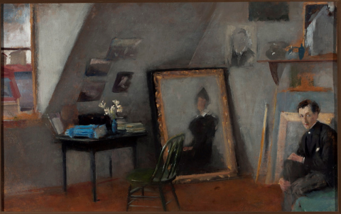 Fotografia: Wnętrze pracowni, Wirtualne Muzeum Narodowe w Warszawie