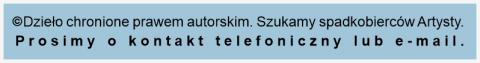 Baner: Poszukujemy spadkobierców artysty